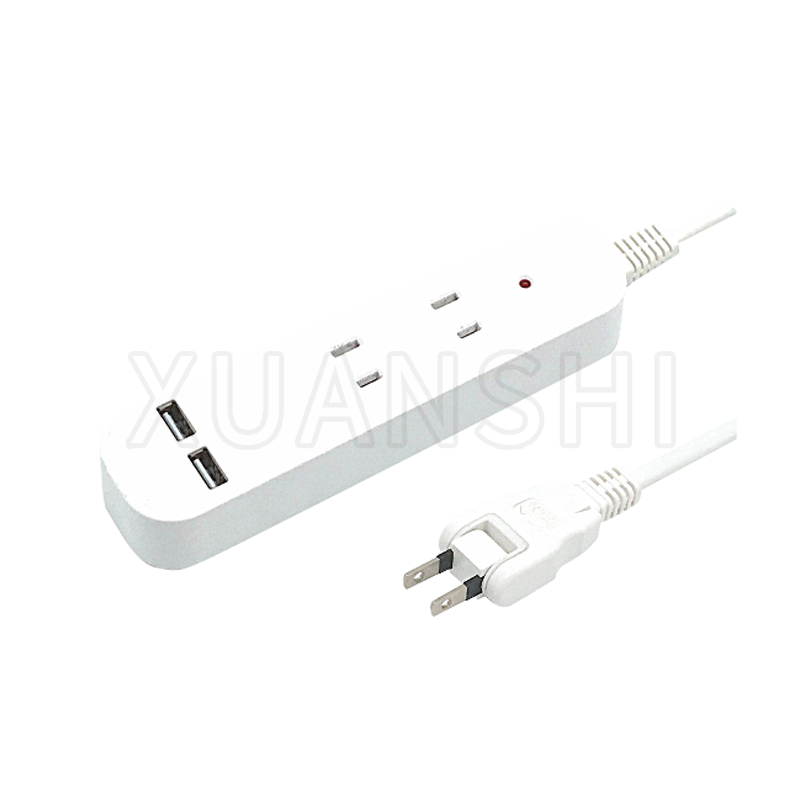 Potentia Iaponiae habena cum duobus usb portibus JL-7Z, XS-XBP3